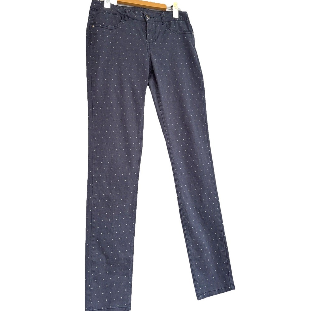 BluePolka‎ Dot Skinny Jeans  Size 28 Stretch Faux Front Pockets
